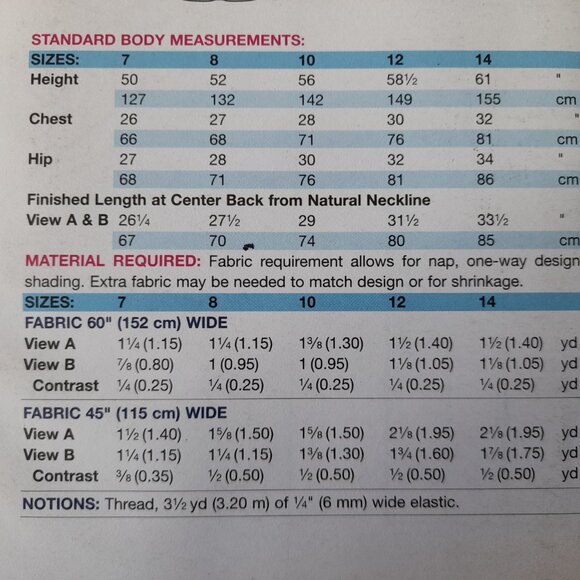 Girls Dress Sewing Pattern Empire Waist Size 7-14 Kwik Sew 3674 UNCUT - Picture 7 of 8